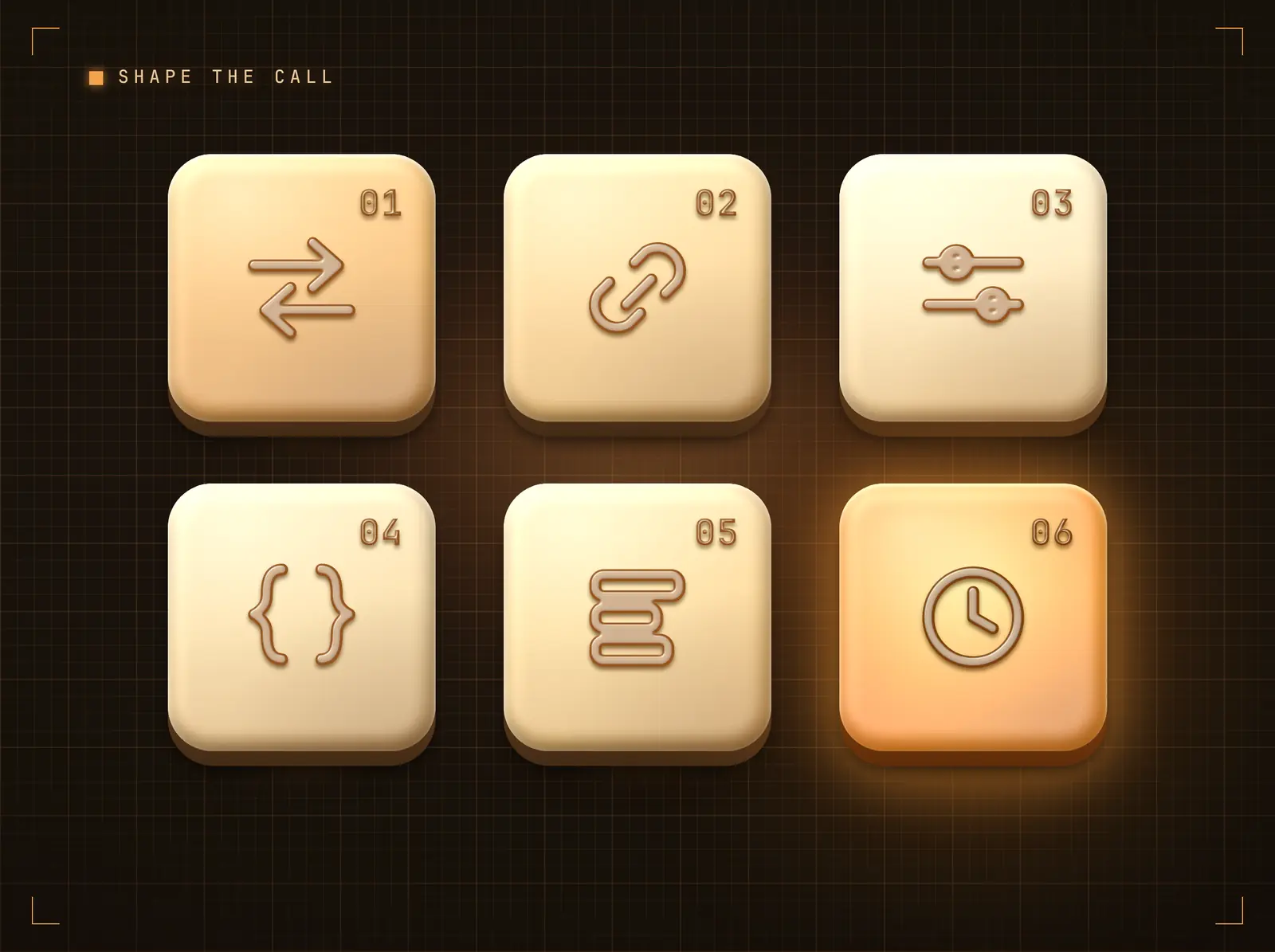 Shape the call without code